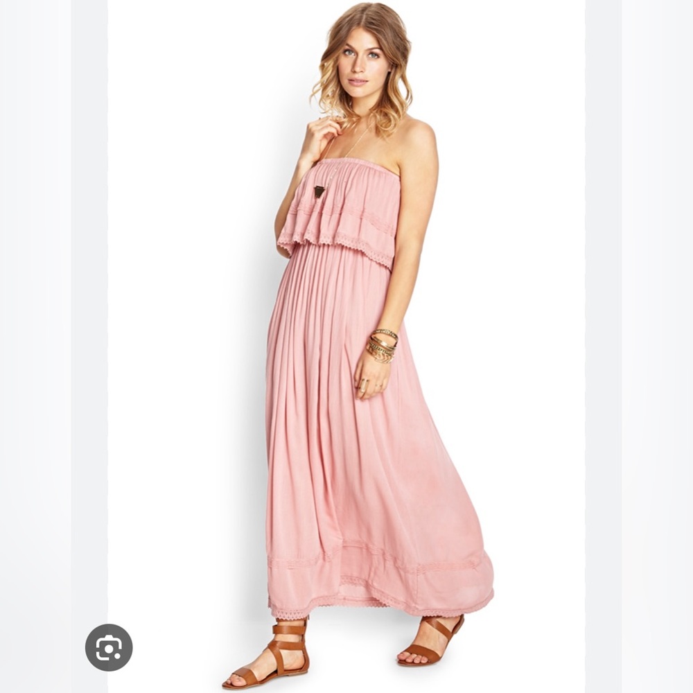 Strapless Forever21 Maxi Dress